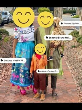 Encanto Family Costume Set 4pc Bruno Mirabel Antonio Baby Tiger Halloween